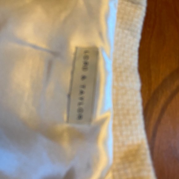 Lord and Taylor Cream Cape Jacket. Gold rimmed mother of peal finish on buttons - Picture 3 of 6